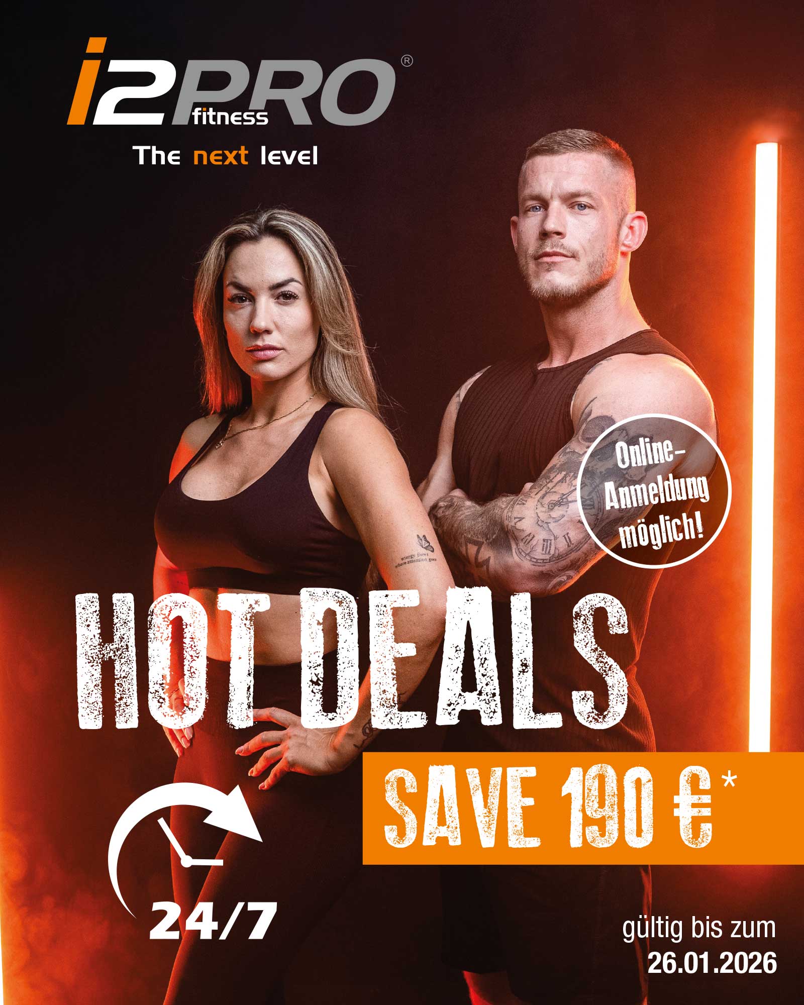 Aktuelles Angebot mit einer Ersparnis von bis zu 170,80 € beim Abschluss einer 24 monatigen Mitgliedschaft